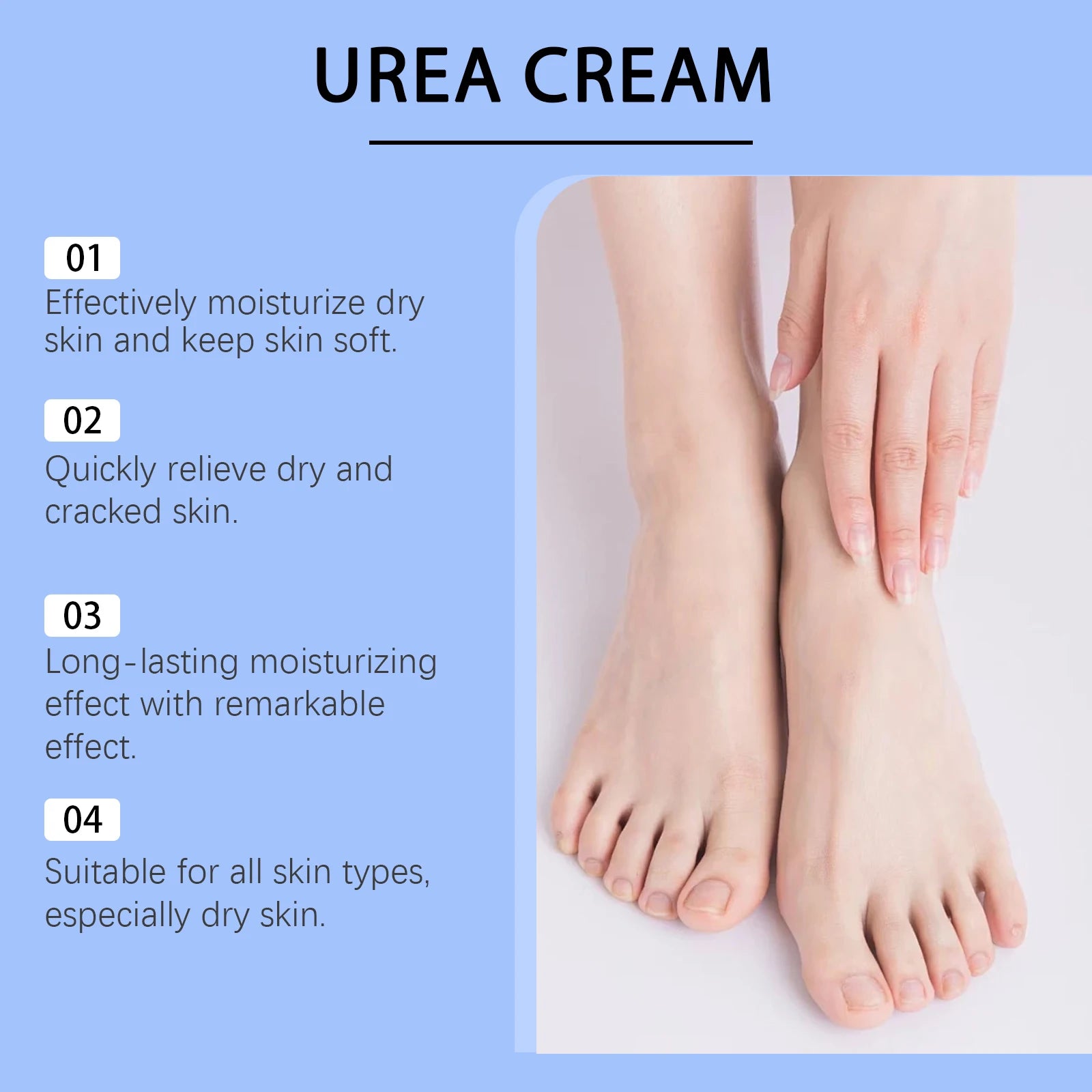 60% Urea Care Foot Cream Heel Moisturizing Soft Relieve Drying Cracked Remove Calluses Dead Skin Removal Hand Foot Skin Care