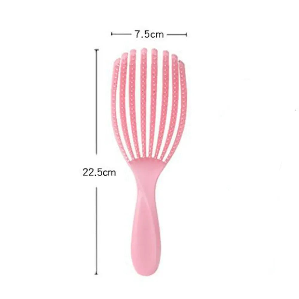Durable Hollow Hollowing Out Hair Brush Anti-static Hair Fluffy Scalp Massage Comb Portable Multifunctional Hair Styling Tool