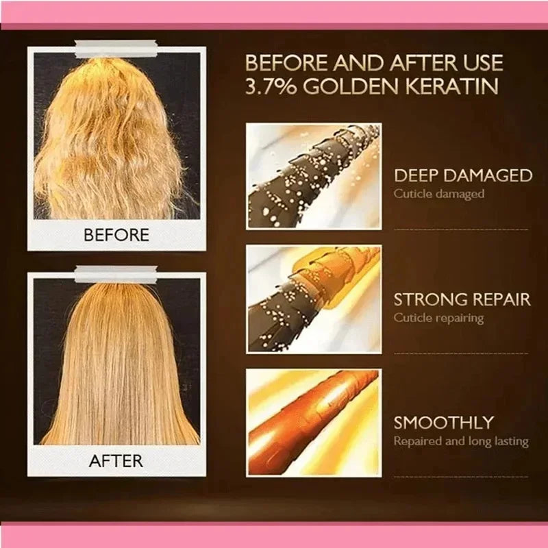 200g Magical Hair Mask Collagen Keratin 5 Seconds Repair Damaged Frizzy Hair Smooth Deep Moisturize Nourishing Hair Care Product