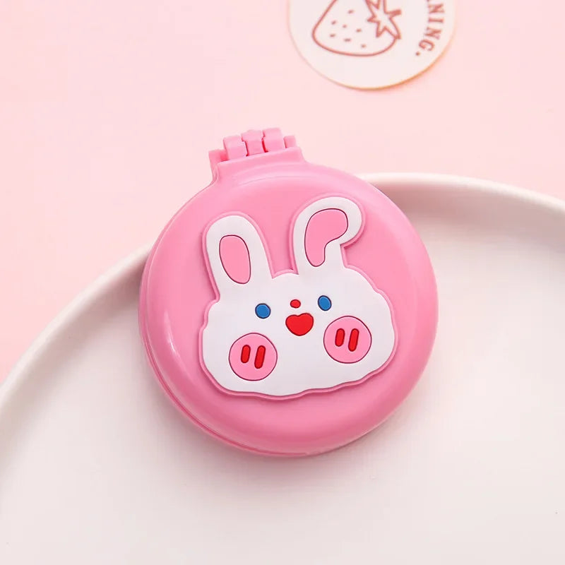 Girls Cute Kawaii Animal Fruit Portable Comb with Mirror Princess Air Cushion Massage Makeup Hair Brush for Baby Kids Stuff