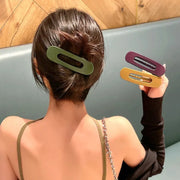 Large Korean Frosted Hair Clips 1 PCS Toothed Non-slip BB Barrette Solid Acrylic Hairpins Fashion Hair Accessories for Women Gir
