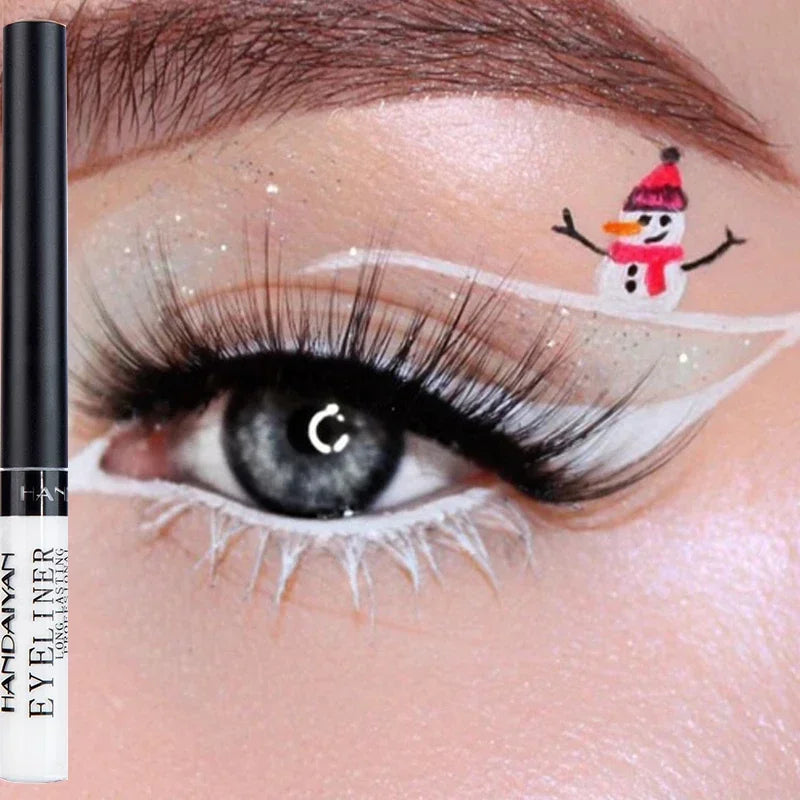 12 Colors Colorful Liquid Eyeliner Pencil Waterproof Long-Lasting  Quick-Dry No Blooming Blue Pink Eye Liner Pen Cosmetics Tools