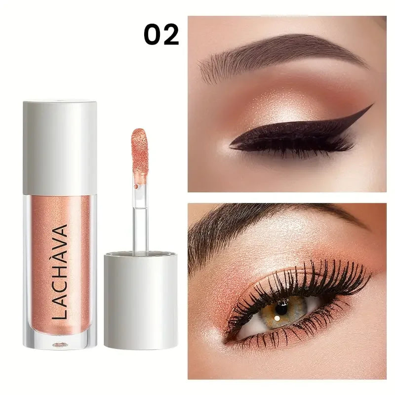 Metallic Glitter Liquid Eyeshadow, Thin Light Texture, Waterproof Non-Smudge, Long Wear Party Eye Makeup
