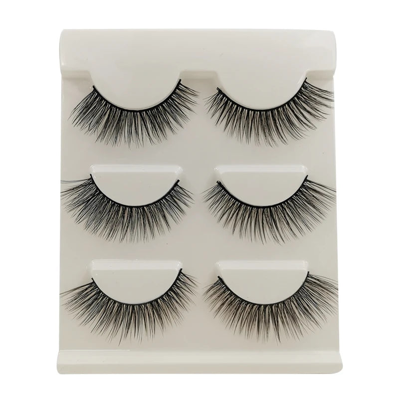 3/5 Pairs Fluffy Mink Eyelashes Thick 3d Lashes False Eyelashes Dramatic Wispy Flared Eyelash Makeup Eyelash Extension G600