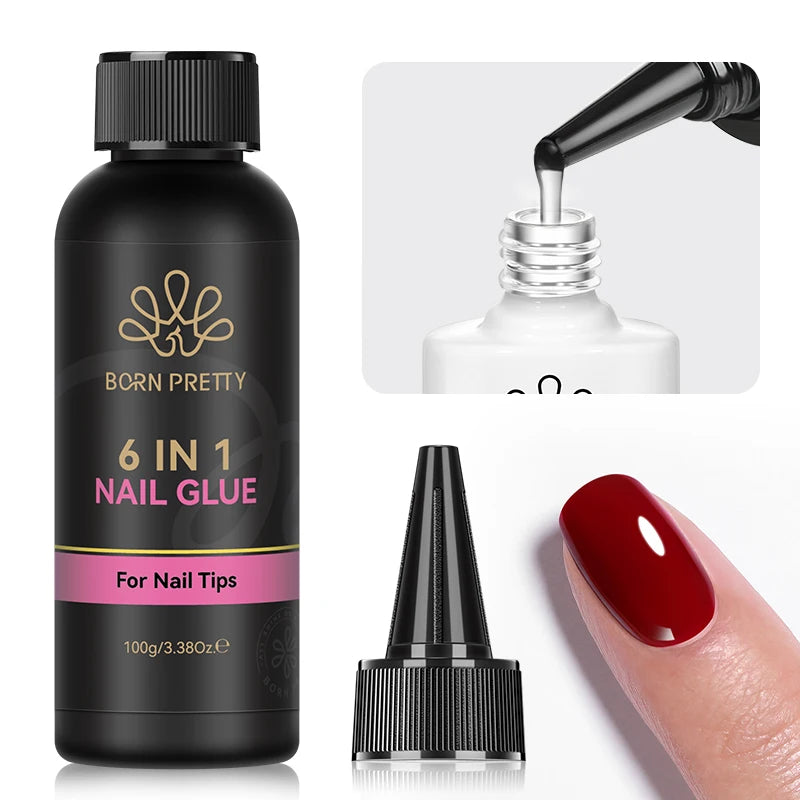 BORN PRETTY 250g Super Top Coat Gel Nail Polish Base Gel Matte Top Coat Jelly Gel Rubber Base Gel Soak Off Big Volume Varnish