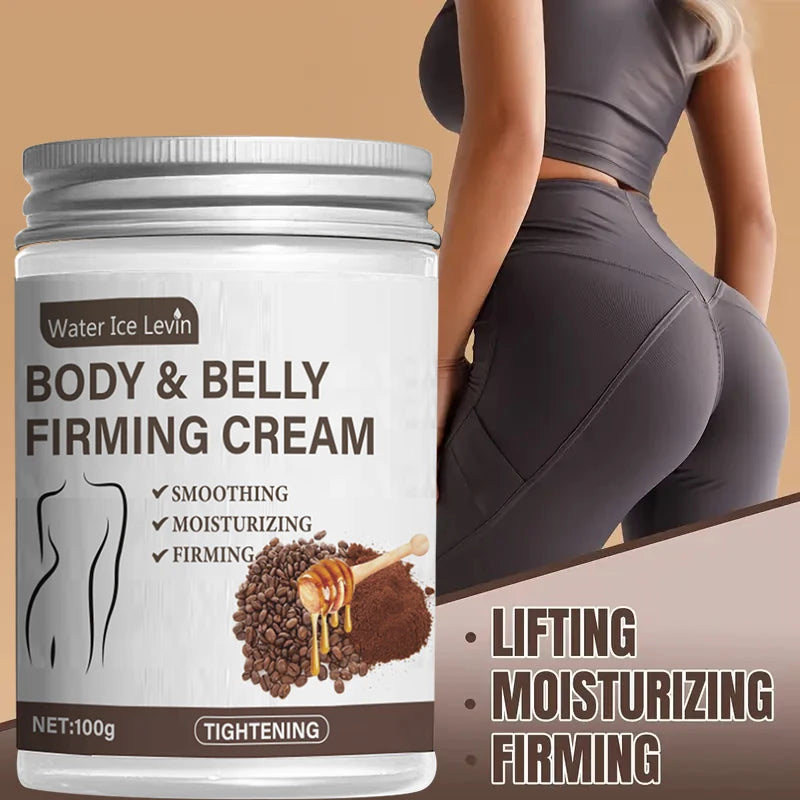 100g Caffeine Collagen Firming Cream – With Caffeine, Coconut Oil & Vitamin E for Moisturizing and Smoother-Looking Skin, Fragrance-Free & Suitable for All Skin Types