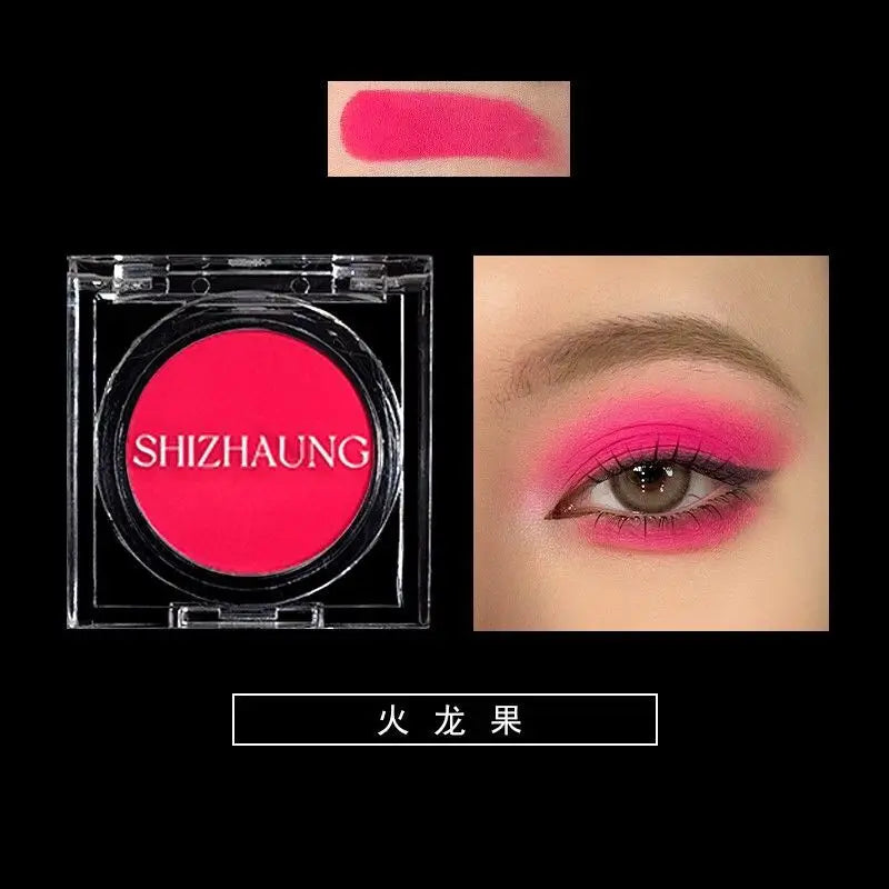 Monochrome Eyeshadow, Matte Color, High Saturation, High Color Rendering, White Fine Glitter, High-gloss Eye Makeup, Chameleon