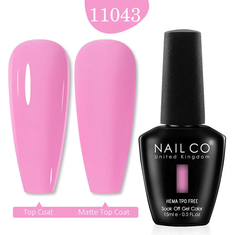 NailCO Pink Colors HEMA FREE Gel Nail Polish Nail Art Vernis Semi Permanent UV Lamp Gel Manicure for Nails Supplies Gel Polish
