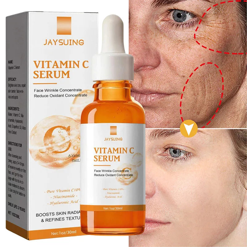 Vitamin C Whitening Serum Face Remove Dark Spots Freckles Fade Melanin Retinol Anti-wrinkle Essence Brightening Korean Skin Care