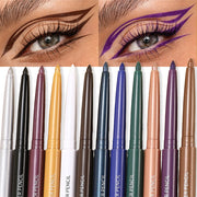 1Pc Ultra-fine Matte Smooth Waterproof Green Purple Eyeliner Gel Pencil Pearlescent White Eyeliner Easy Wear Eyeliner Pen Makeup