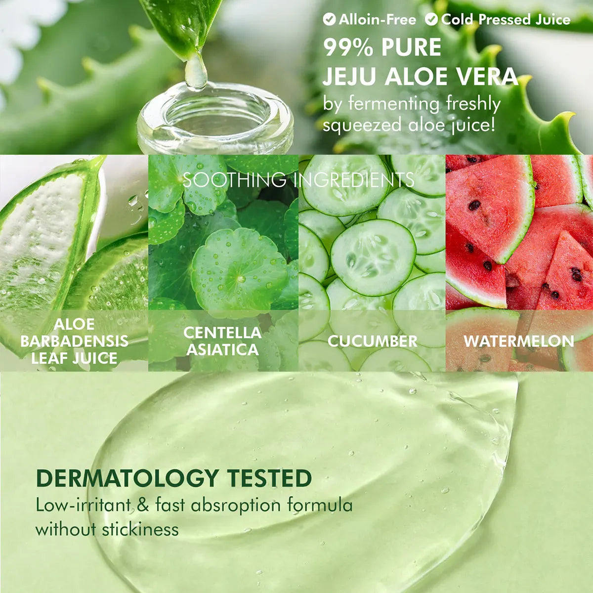 HOLIKA HOLIKA Aloe Soothing Gel,Soothing & Refreshing,Moisturizing & Lightweight,Fast-Absorbing,K-Beauty,Korean Makeup