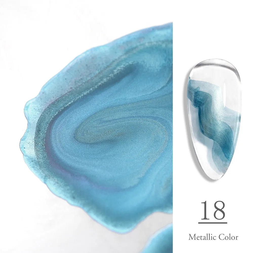 CANNI Watercolor Nail Ink 9ml Venalisa Blossoming Effect Nails Art Design Natural Air Dry Nail Art Varnish Manicure Nail Gel