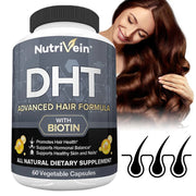 Premium DHT Blocker for Men & Women - with Biotin - Hair Supplements for Men & Women of All Ages - for A Great Head of Hair