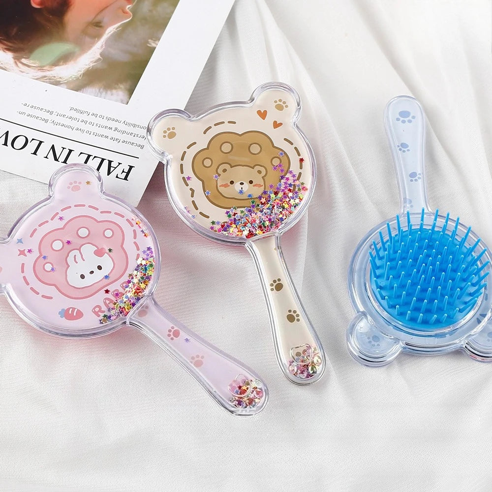 Cartoon Animal Baby Combs High Quality Anti-knot Hair Massager Kids Hair Brushes Hairdressing Comb for Children Adult Hair Care