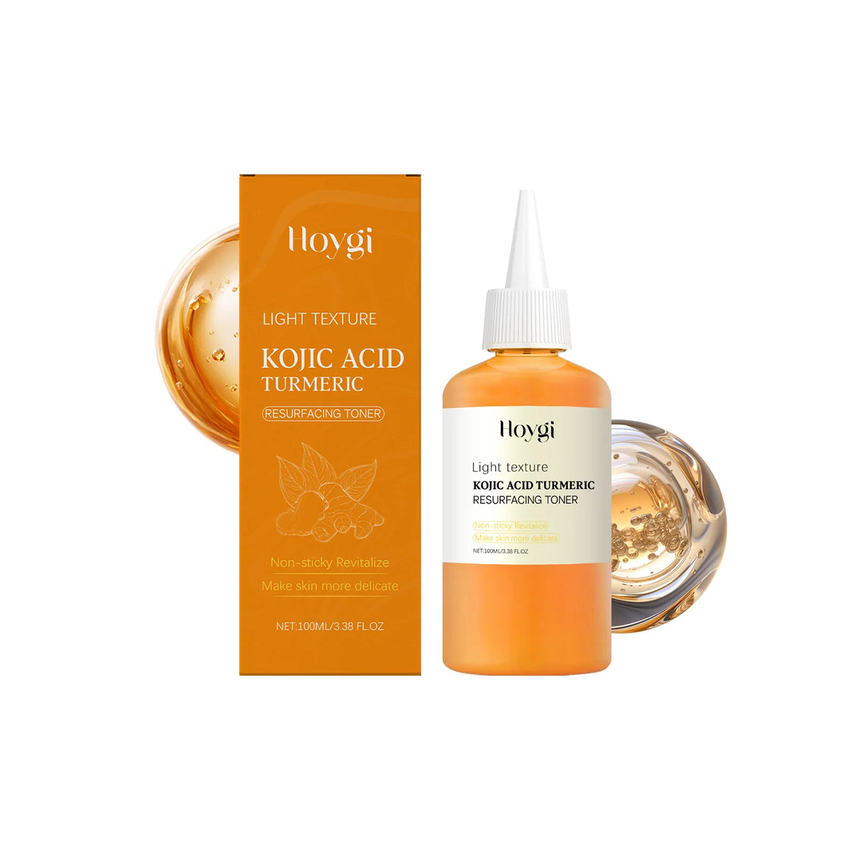 Brightening Kojic Acid Turmeric Toner Soothing Hydrating Pore Minimizing Oil Control Reduce Dullness Refreshing Facial Skin Care