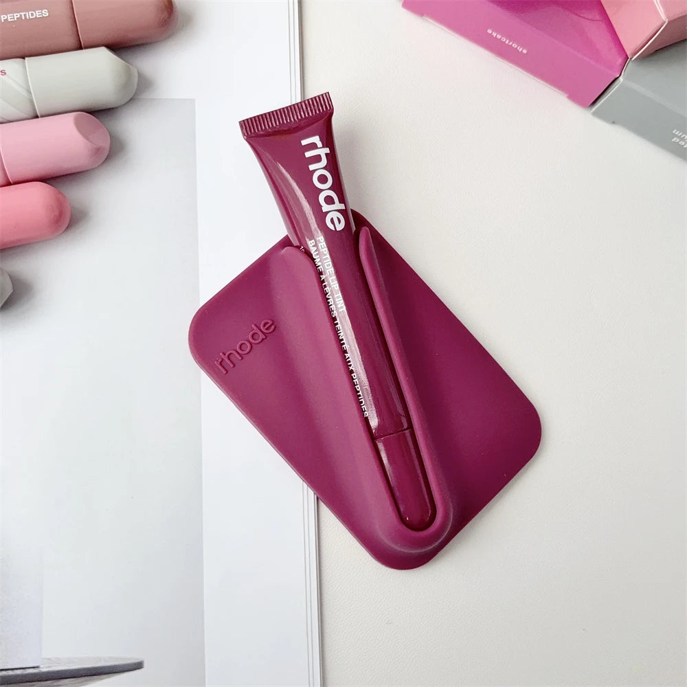 Rhode New Style Lip Gloss Ribbon Color Magnetic Snap-on Lipstick Stand Holder Makeup Limited Edition Long Lasting Lip Glosses