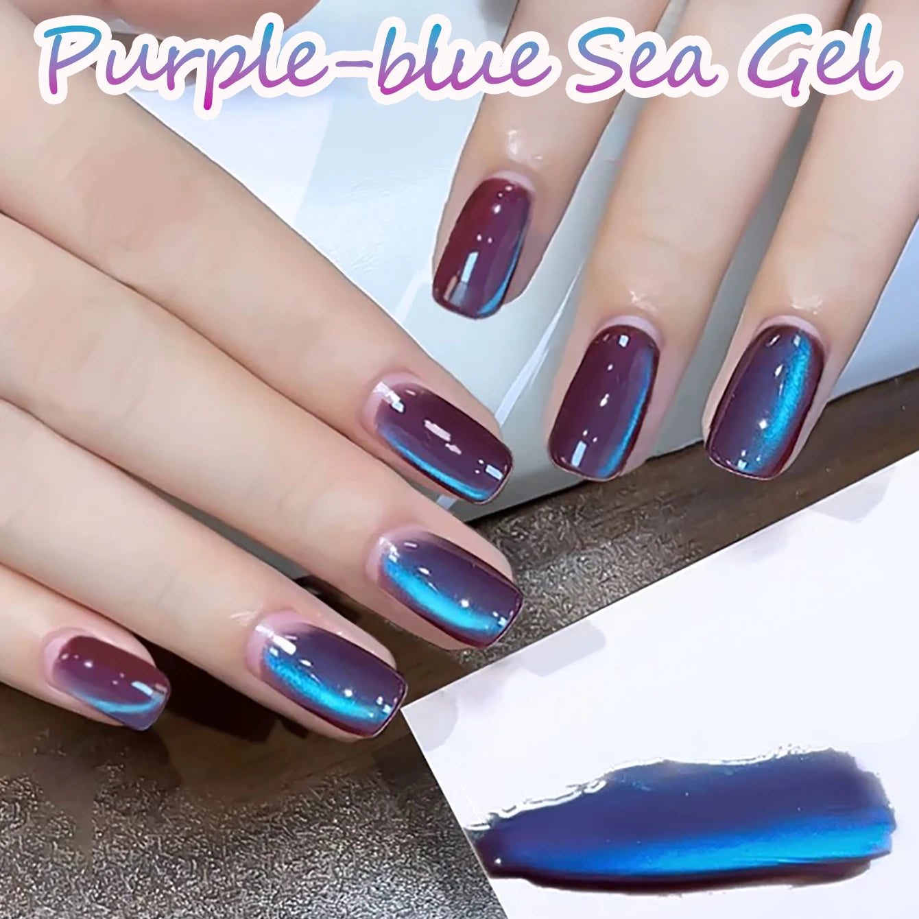 1-9pcs TC Flow Light White Cat Eye Gel Nail Polish Ultra Shine Soak Off UV Gel Mirror Glass Cat Magnet Gel Varnish Nail Supplies