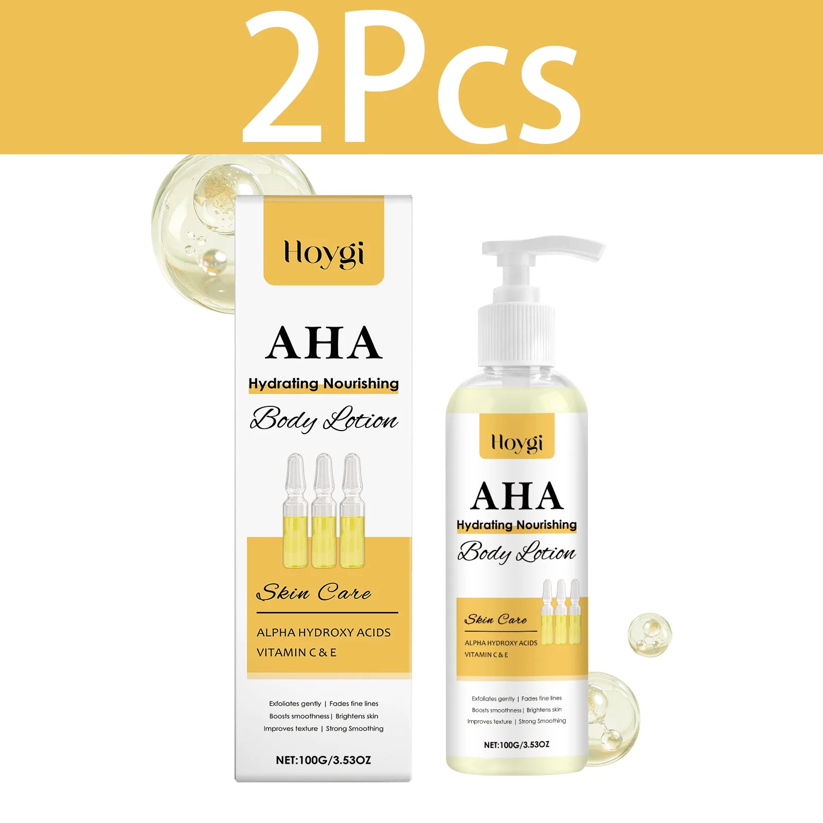 HOYGI Vitamin C Body Lotion Refreshing Moisturizing Non Greasy Vitamin E Deep Hydration Nourishing Body Cream For Chapped Skin