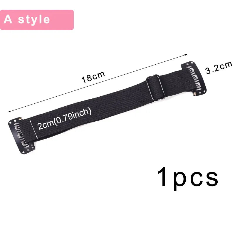 Clip In Elastic Hair Band for Facelift Invisible Anti Wrinkle Stretching Straps Belt Adjustable Face Tigntening Head Bands