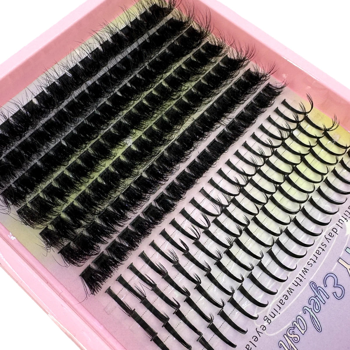Lash Clusters 50D-1200D Lashes Spikes Eyelash Clusters Volume Individual Lashes DIY Spiky Lash Extension Mega Cluster Eyelashes
