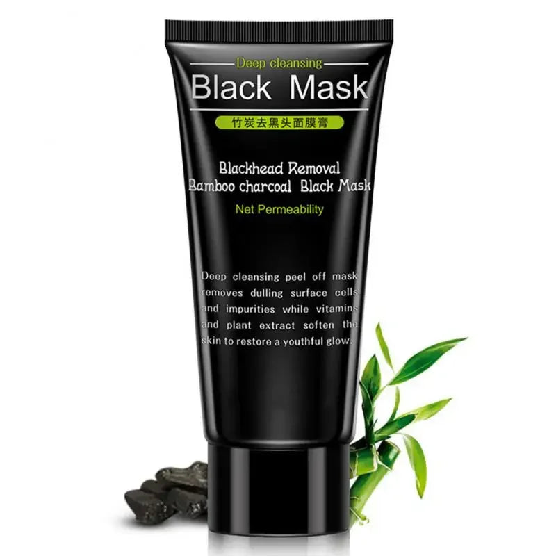 Bamboo Charcoal Blackhead Remover Tearing Mask Deep Cleaning Skin Care Peel Off Masks Oil Control Deep Purifying Black Mud Mask