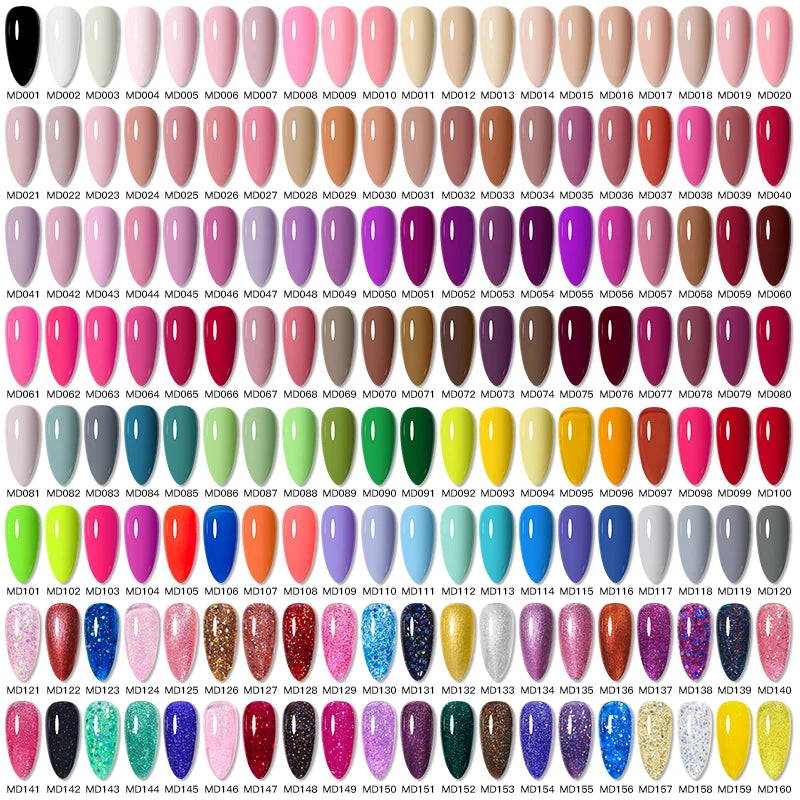 6pc All-Season Colors Gel Nail Polish Set UV LED Soak Off Nail Art Supplies Semi Permanent DIY Manicure Salon Nails Design