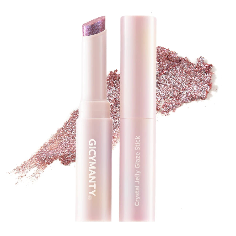 Shimmering Eyeshadow Stick With A Jelly Like Texture Fine Glitter And Highlighting Effect Waterproof And Long Lasting