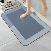 Diatomaceous Earth Bath Mat Super Absorbent Non Slip Fast Drying Soft Floor Mat for Shower Laundry Bedroom Kitchen RV Bathroom