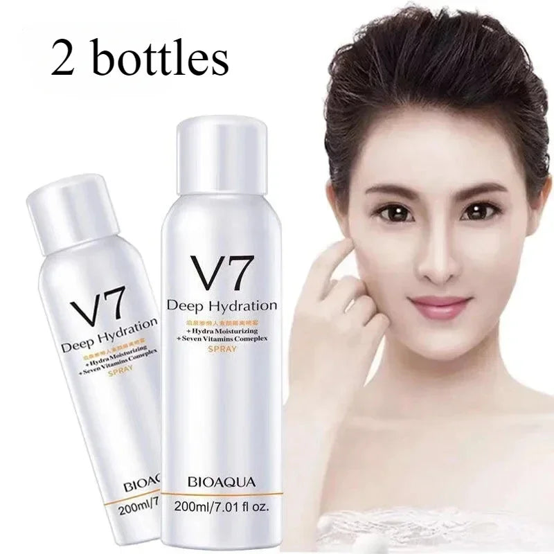 200ml 2bottles Whitening Concealer Sunscreen Isolation Spray Waterproof V7 Hydration Moisturizing Body Foundation