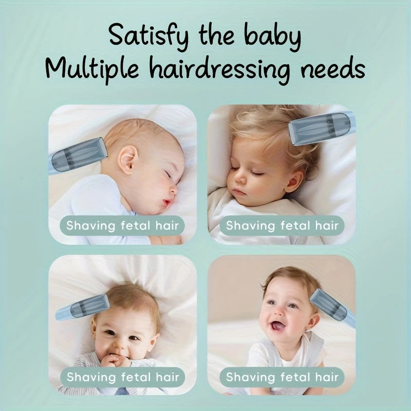 Baby Hair Clippers Quiet Children's Electric Hair Clipper Naturally Aspirated Hair Clipper with Ceramic Blades for Families