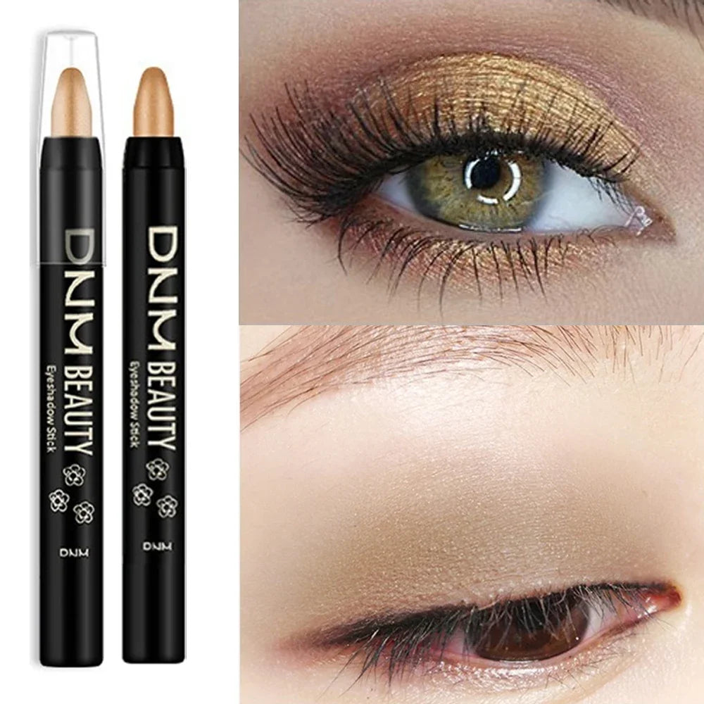 16Colors Shimmer Eyeshadow Stick Pearlescent Waterproof Eyeliner Silkworm Pen Glitter Long Lasting Highlighter Bling Eyes Makeup