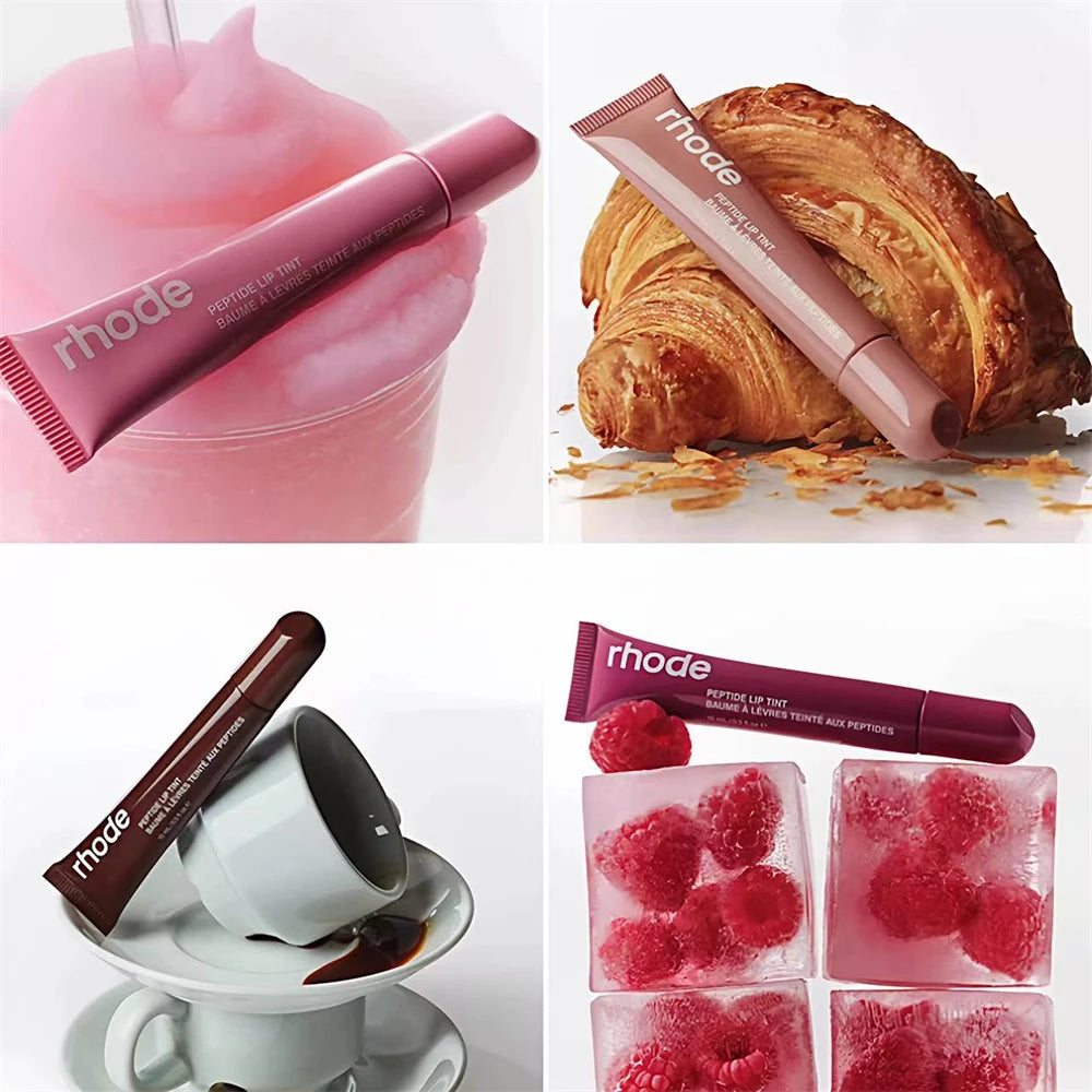 Popular RHODE Mulit Color Ribbon PBJ Lemontini Lip Gloss Non-Fading Waterproof Blusher Moisturizing Shimmer Makeup Lip Stick