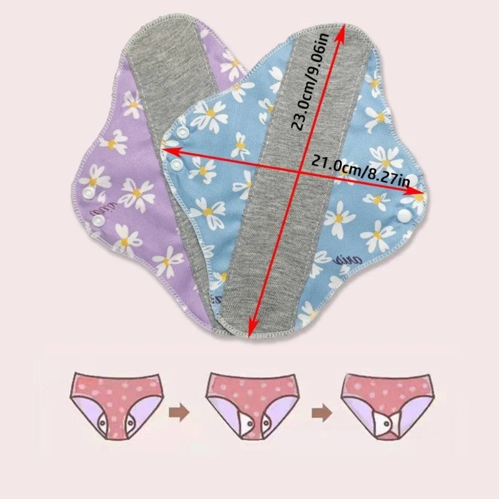 Reusable Adult Diaper Non-slip Soft Washable Panties Panty Liners Cotton Elderly Prevent Urine Leakage Menstrual Cloth Sanitary
