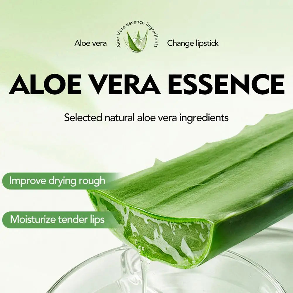 Color Changing Tinted Lip Balm Lipstick Aloe Vera Lipstick Moisturizing Long Lasting Lipsticks Lip Balm