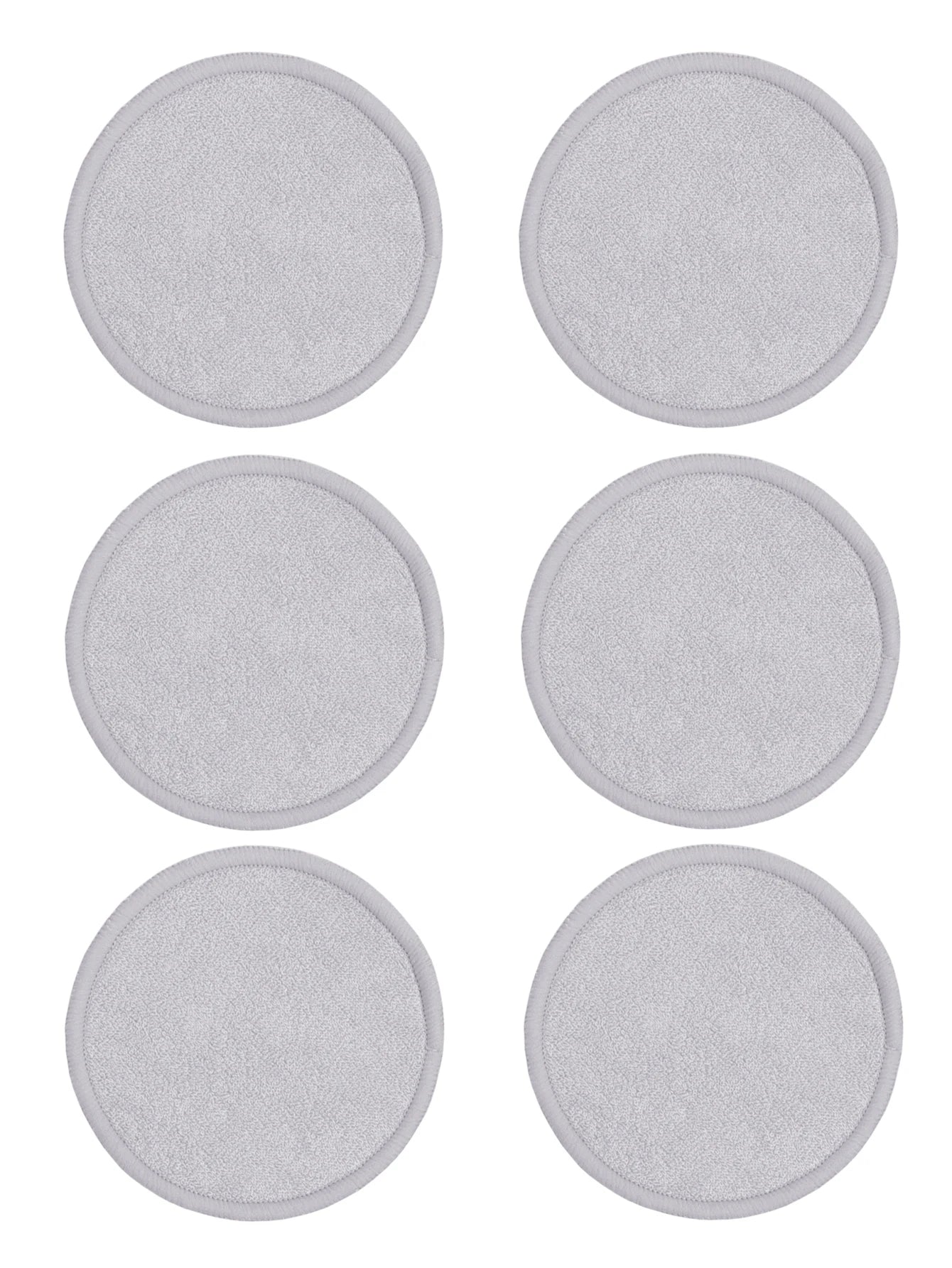 Bamboo Fiber Makeup Remover Pads Are Packed in 6/12/24 Pieces They Are Made from a Mixture of Fibers Extracted from Natural Bamboo.