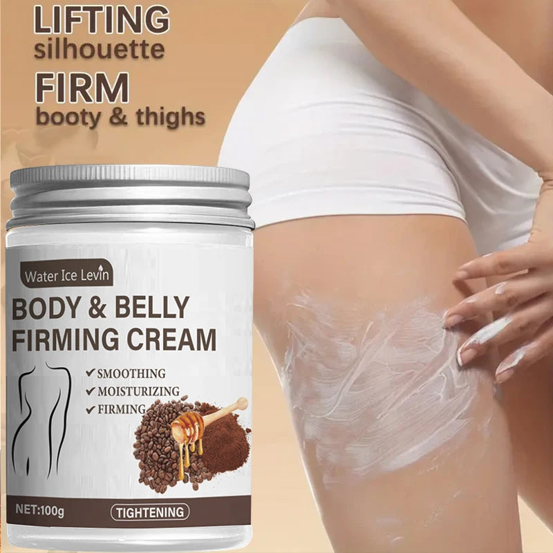 100g Caffeine Collagen Firming Cream – With Caffeine, Coconut Oil & Vitamin E for Moisturizing and Smoother-Looking Skin, Fragrance-Free & Suitable for All Skin Types