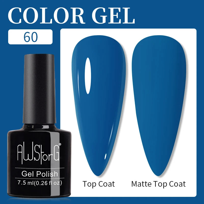 AWStorG Intense Rainbow Cat Eye Gel 5ml Holographic Laser Magnetic Nail Gel Soak Off UV LED Gel Polish Shiny Rainbow Manicur