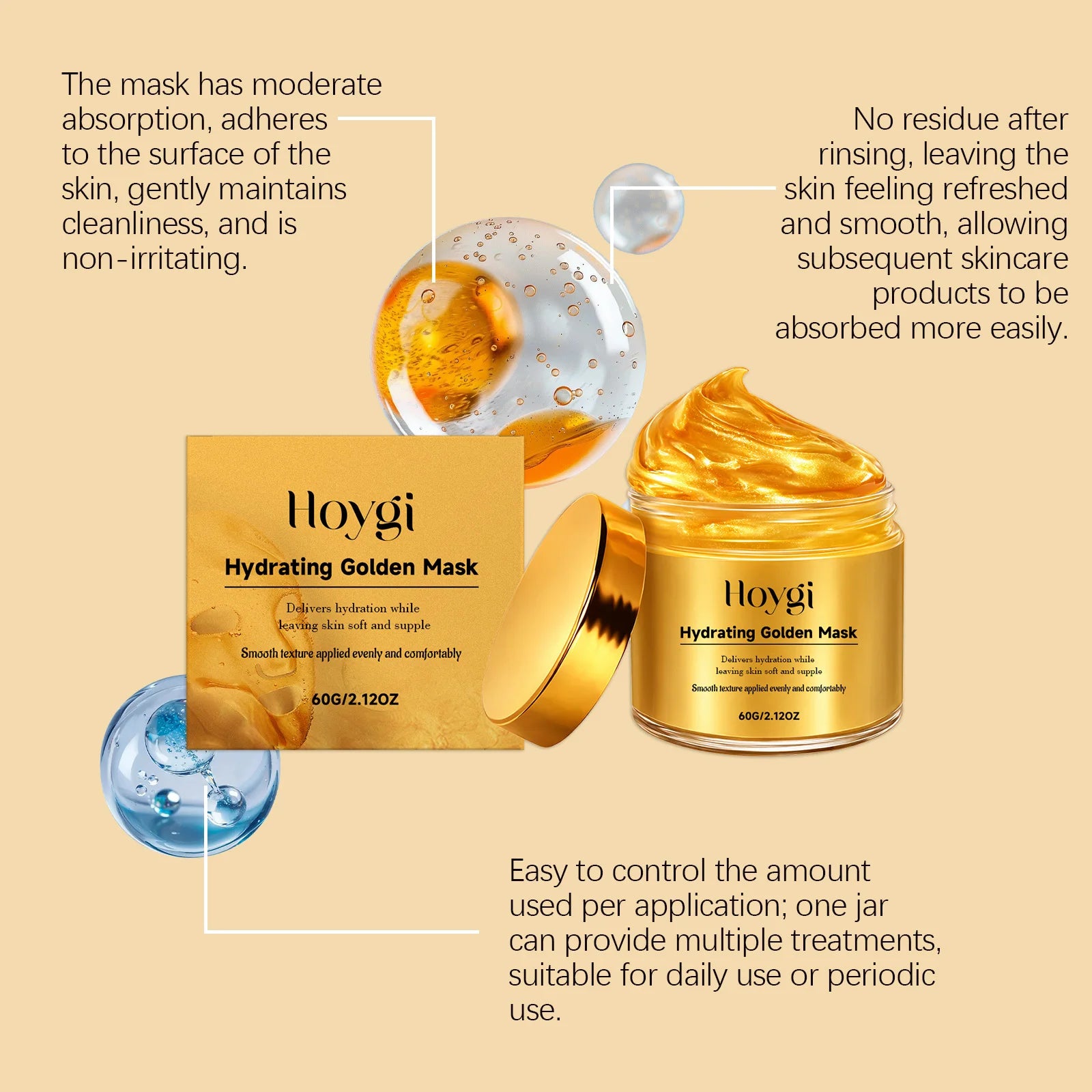 Hydrating Golden Mask Collagen Gold Peel Off Facial Mask Moisturizing Firming Reduces Wrinkles Removes Blackheads Dirt & Oils