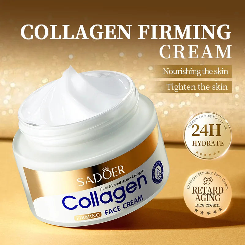 SADOER Collagen Anti-wrinkles Face Cream sknicare Moisturizing Hydrating Anti-aging Faical Cream Beauty Face Skin Care Products
