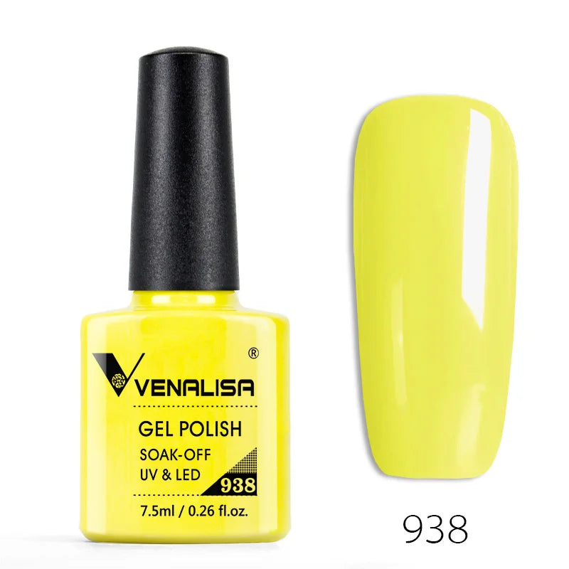 Venalisa 7.5ml Fashion Shiny Soak Off UV Gel Nail Gel Polish Cosmetics Nail Art Manicure Nails Gel Polish Tips Nail Varnish