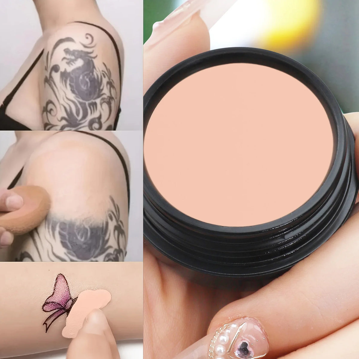 Waterproof Full Coverage Concealer Cream Long Lasting Hide Dark Circles Acne Spots Facial Blemish Foundation Makeup