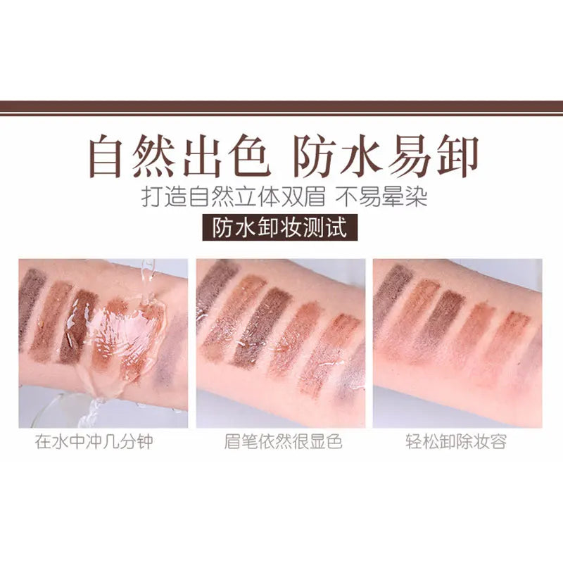 5Pcs Long Lasting Eyebrow Pencil Waterproof Tattoo Pen Eyeliner Black Brown Gray Natural Pull Eye Brow Enhancers Cosmetics Tool
