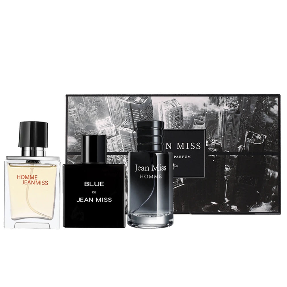 Men’s Perfume Gift Set – 3pcs Long-Lasting Fragrance Collection with Mixed Masculine Scents