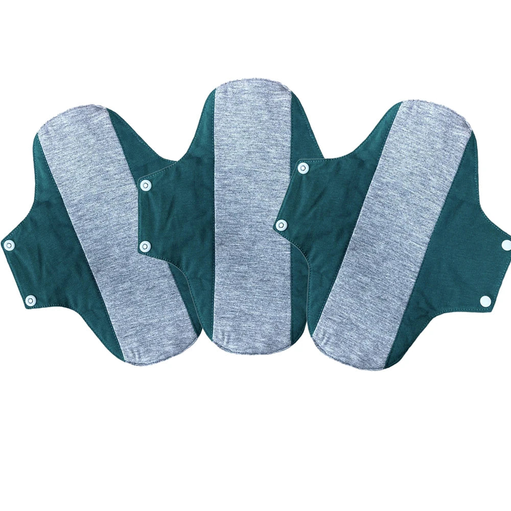 3Pcs Washable Graphene Menstrual Cloth Pads Set 19G 20*23Cm Reusable Soft Panty Liner Sanitary Pad Women Period Panties Pad
