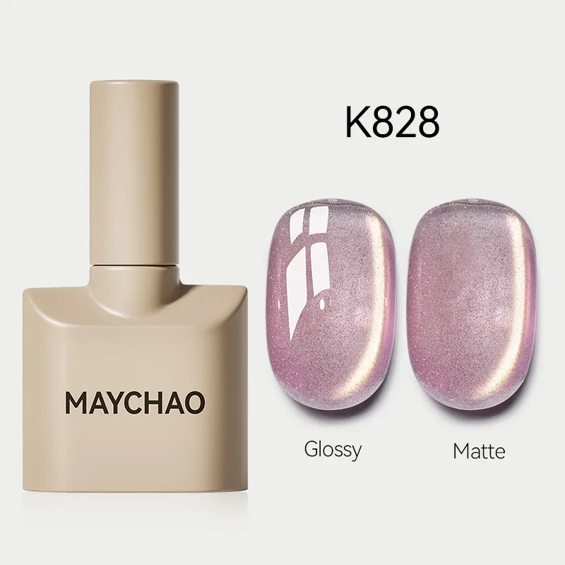 MAYCHAO Glitter Gel Nail Polish 7.3ml Semi-permanent Sequins Shiny Gel Base Top Coat Soak Off UV LED Varnish Nail Art Decoration