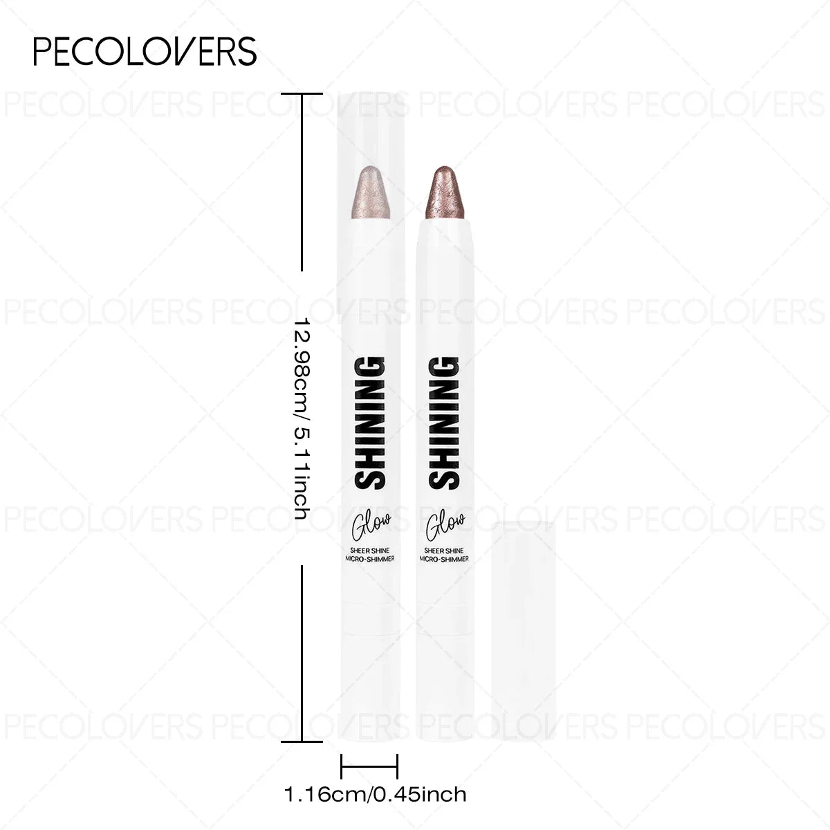 1PC Silvery Eyeshadow, White Eyeshadow, Eye Highlighter, Shimmering, Waterproof and Long-Lasting, Suitable for All Skin Tones