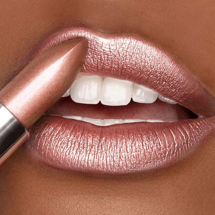 1PC Metallic Lipstick Longlasting Glitter Lip Glaze Waterproof Moisturize Red Luminous Liptint Shimmer Shiny Lipgloss Makeup