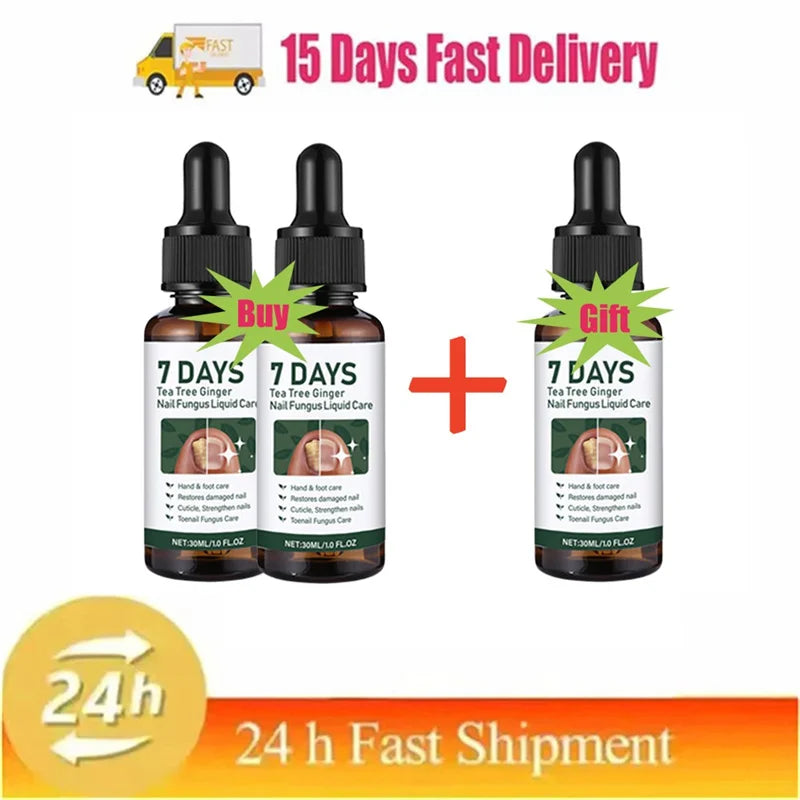 Fungal Nail Treatment Serum 7 Days Fungus Removal Treating Paronychia Liquid Anti Gray Nails Infection Foot Repair Care Tools