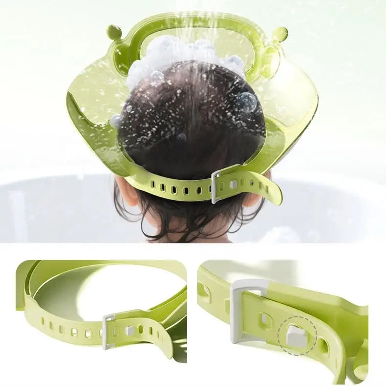 Baby Shower Soft Cap Adjustable Hair Wash Hat for Kids Ear Protection Safe Children Shampoo Bathing Shower Protect Head Cover