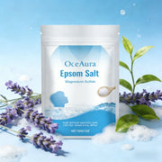 OceAura Epsom Salt Bath Stress Relief Dead Skin Remover Deep Cleansing Bath Soak Magnesium Moisturizing Body Relaxing Bath Salts